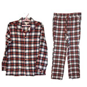 NWT!  J.Crew Men’s Flannel Tartan Plaid Pajama Set Sz. M Gifts for Men Holidays